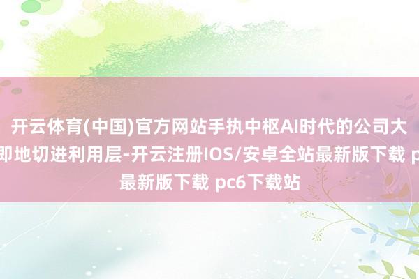 开云体育(中国)官方网站手执中枢AI时代的公司大略愈加速即地切进利用层-开云注册IOS/安卓全站最新版下载 pc6下载站