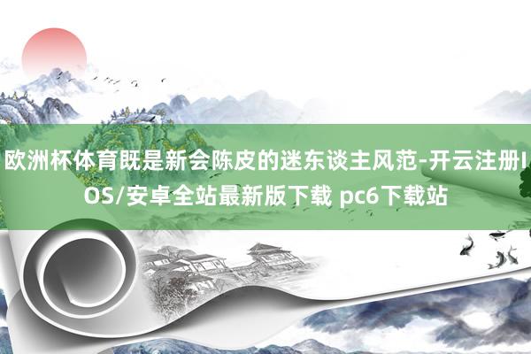 欧洲杯体育既是新会陈皮的迷东谈主风范-开云注册IOS/安卓全站最新版下载 pc6下载站