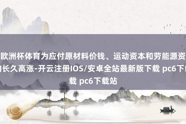 欧洲杯体育为应付原材料价钱、运动资本和劳能源资本的长久高涨-开云注册IOS/安卓全站最新版下载 pc6下载站
